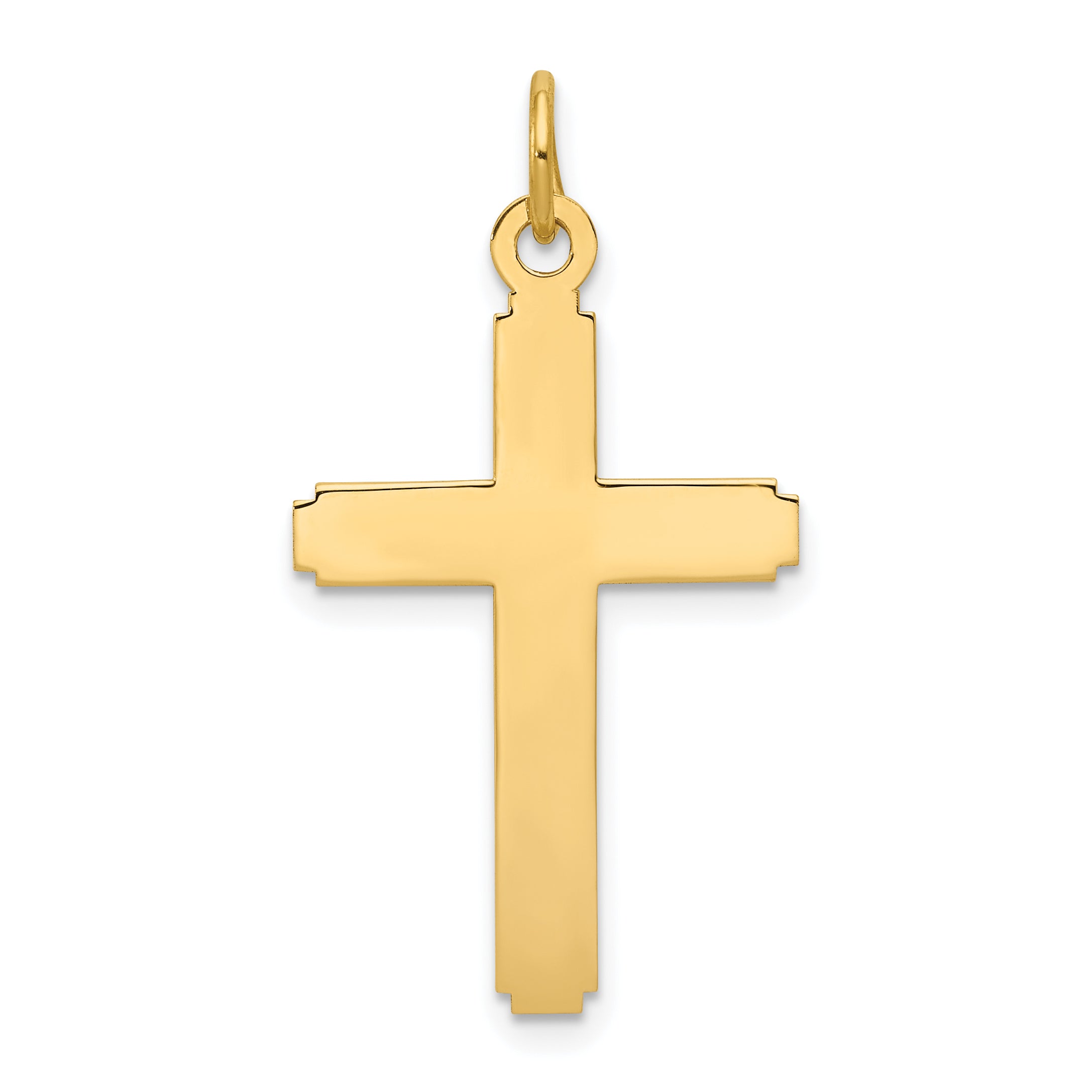 14k Polished Cross Pendant