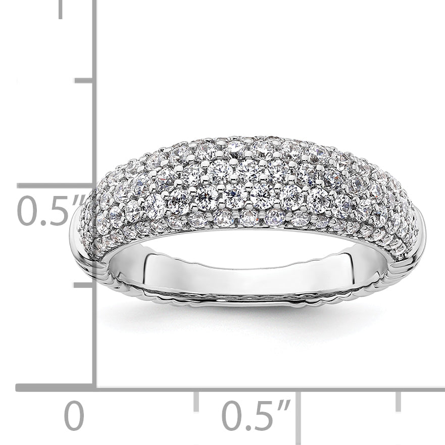 14K White Gold Lab Grown Diamond VS/SI GH, Band