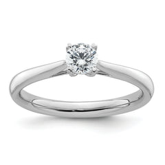 14K White Gold Lab Grown Diamond Solitaire Comp Engagement Ring