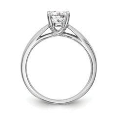 14K White Gold 1/2 carat (5.20 mm) 4-Prong Round Solitaire Engagement Ring Mounting