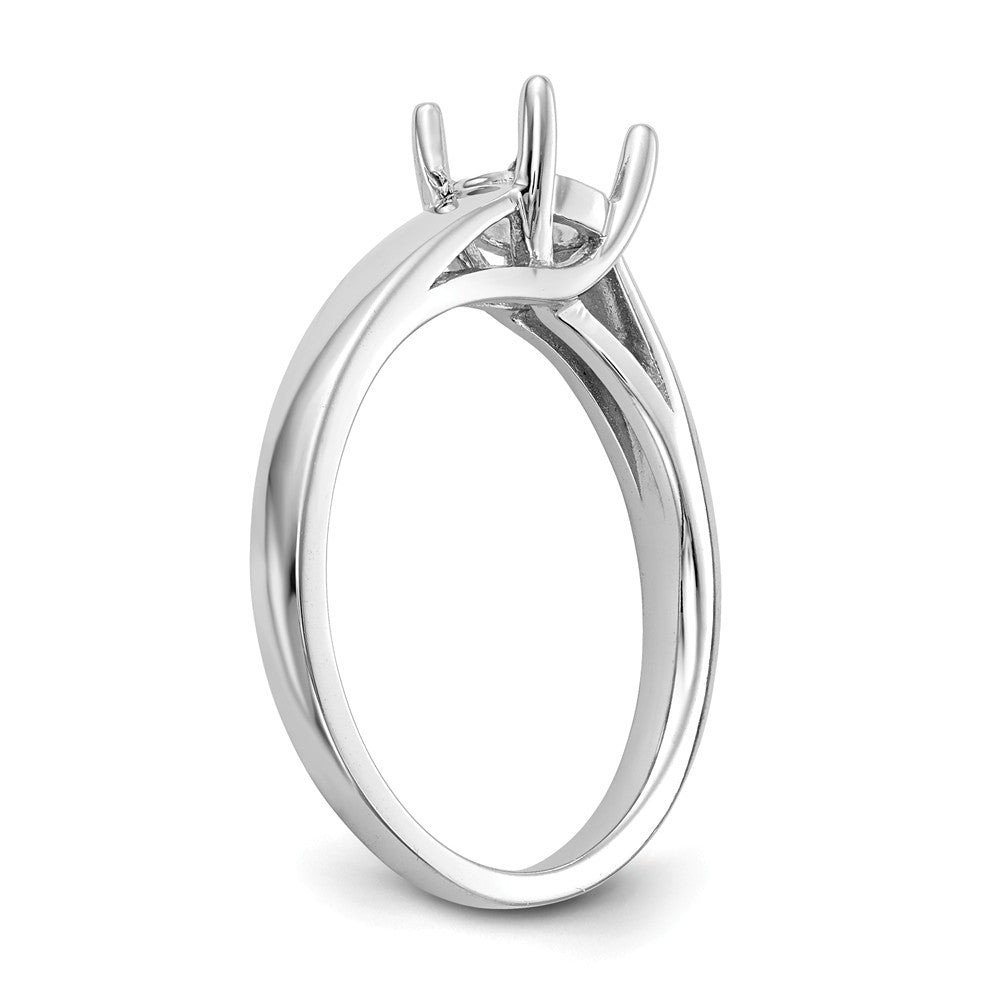 14K White Gold 3/4 carat (5.80 mm) 4-Prong Round Solitaire Engagement Ring Mounting