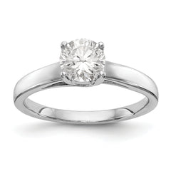 14K White Gold 1/2 carat (5.20 mm) 4-Prong Round Solitaire Engagement Ring Mounting