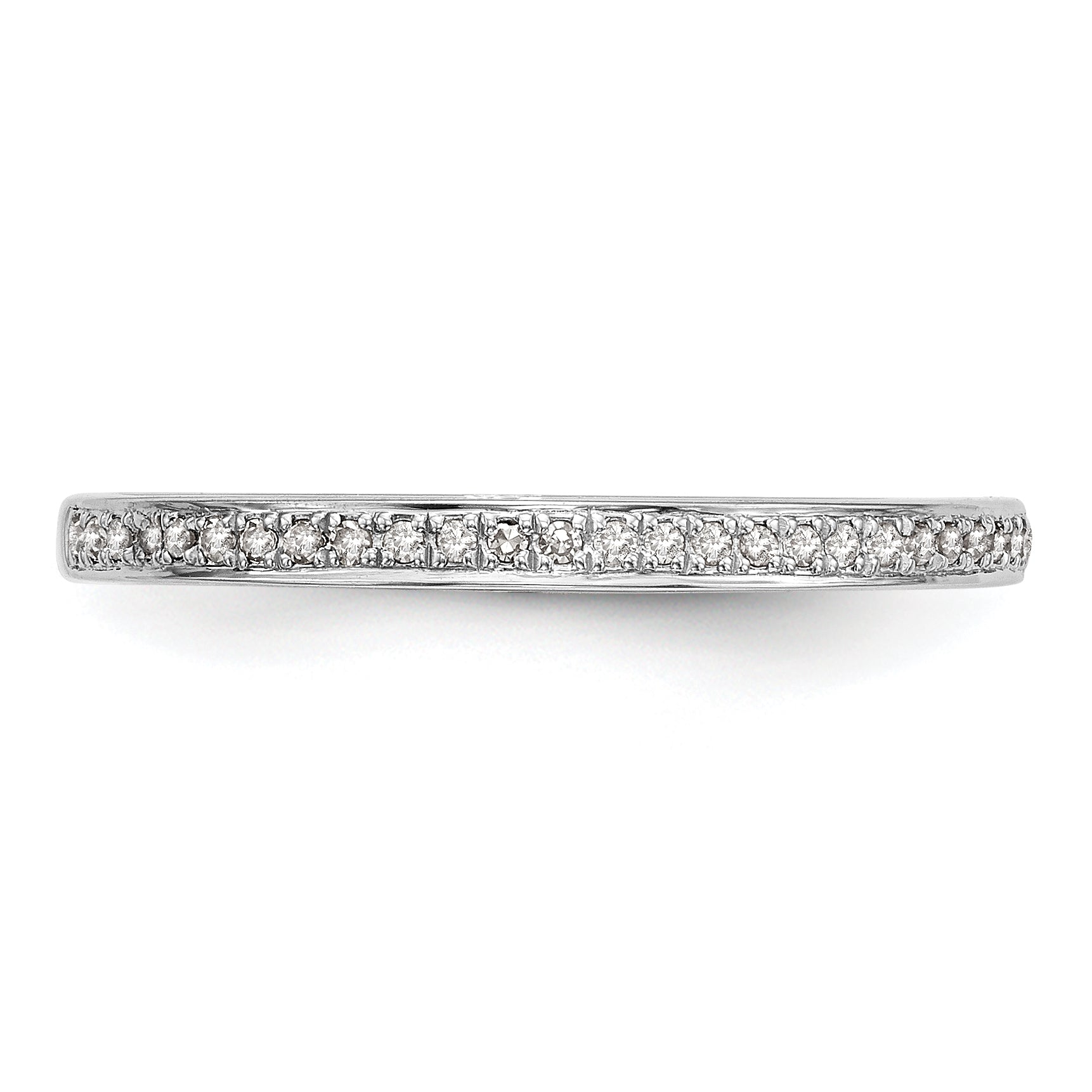 14k White Gold Lab Grown Diamond Wedding Band