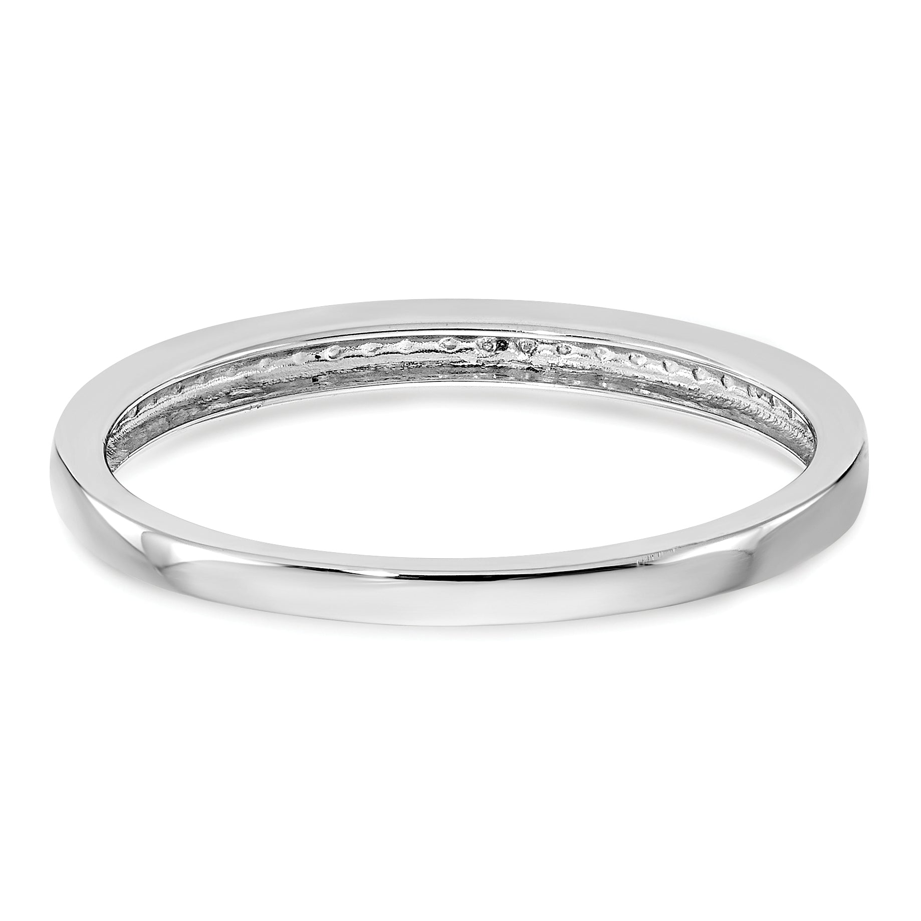 14k White Gold Lab Grown Diamond Wedding Band