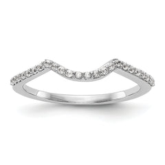 14k White Gold Lab Grown Diamond Wedding Band