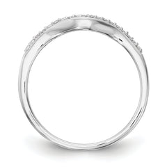 14k White Gold Lab Grown Diamond Wedding Band