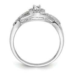 14K White Gold Lab Grown Diamond Complete Halo Engagement Ring