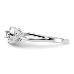 14K White Gold Lab Grown Diamond Complete Halo Engagement Ring