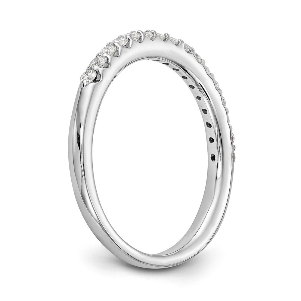 14K White Gold 1/3 carat Complete Diamond Wedding Band