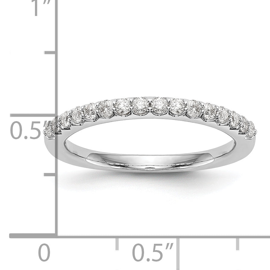 14K White Gold 1/3 carat Complete Diamond Wedding Band