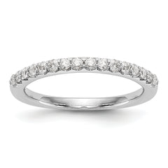 14K White Gold 1/3 carat Complete Diamond Wedding Band