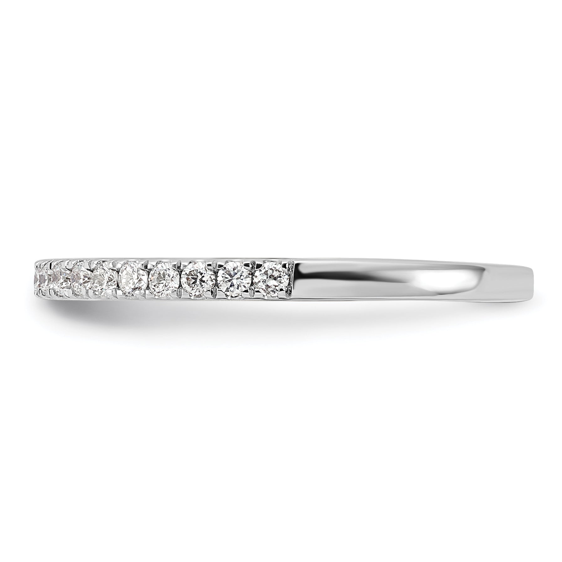 14K White Gold Lab Grown Diamond Wedding Band