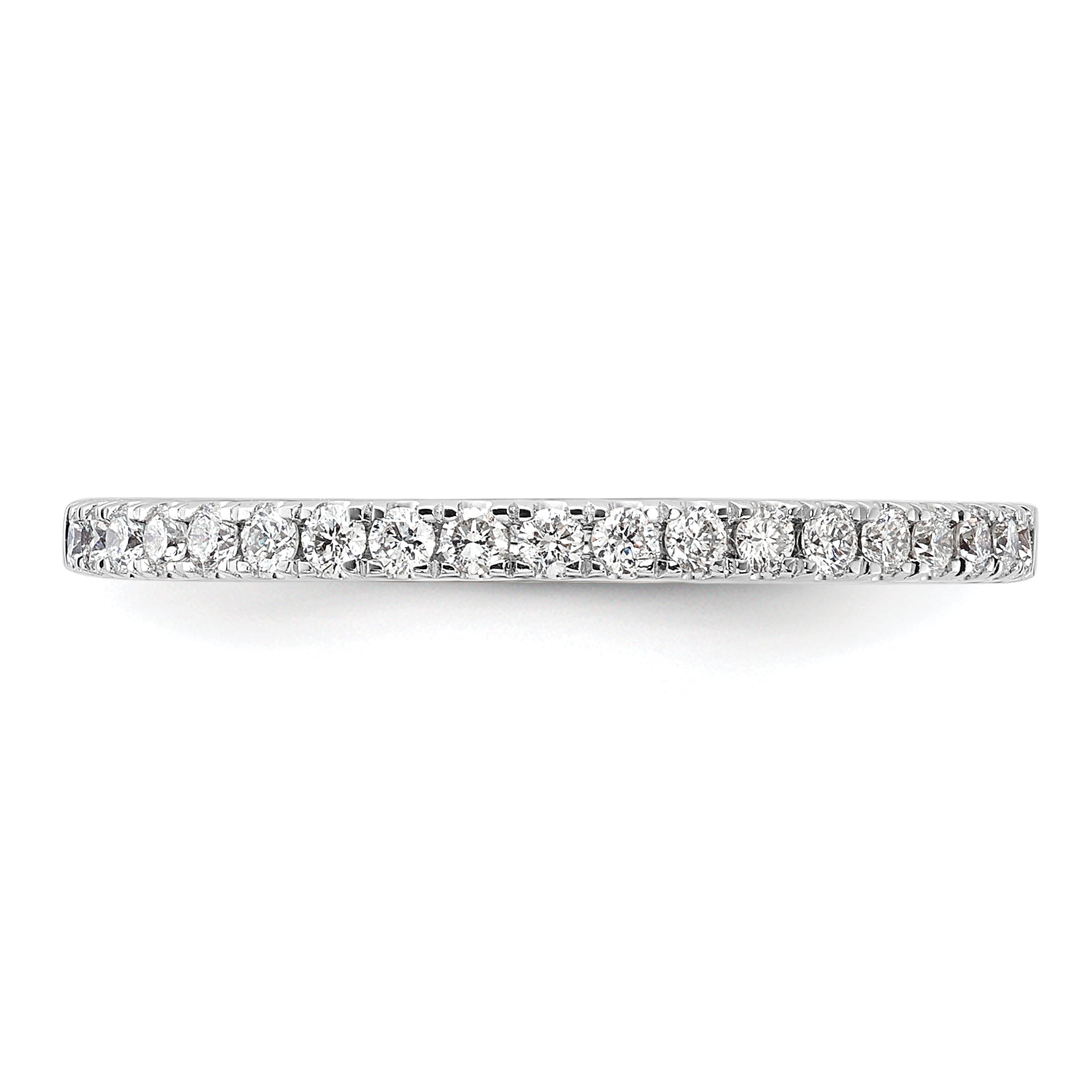 14K White Gold Lab Grown Diamond Wedding Band