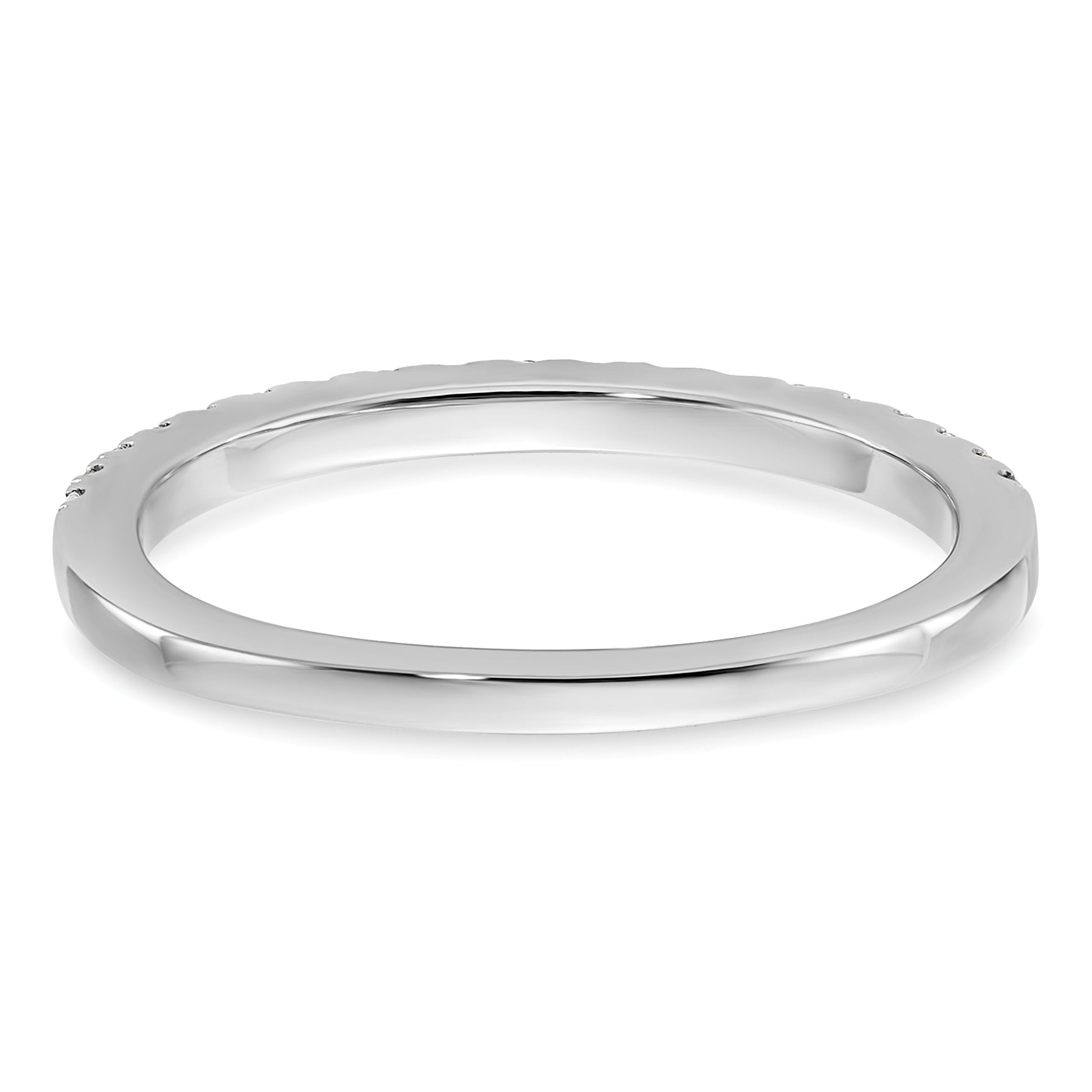 14K White Gold Lab Grown Diamond Wedding Band