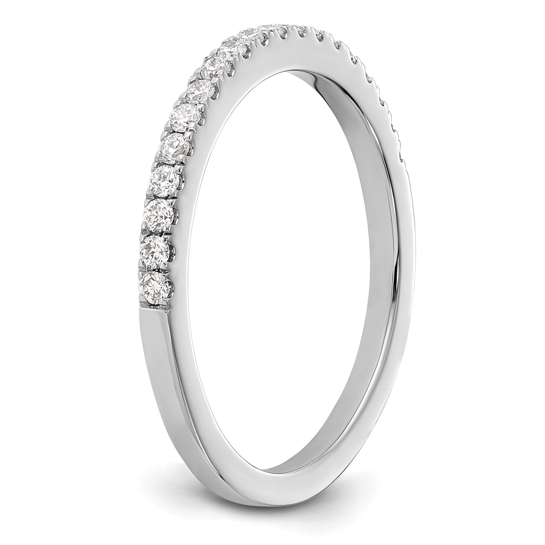 14K White Gold Lab Grown Diamond Wedding Band