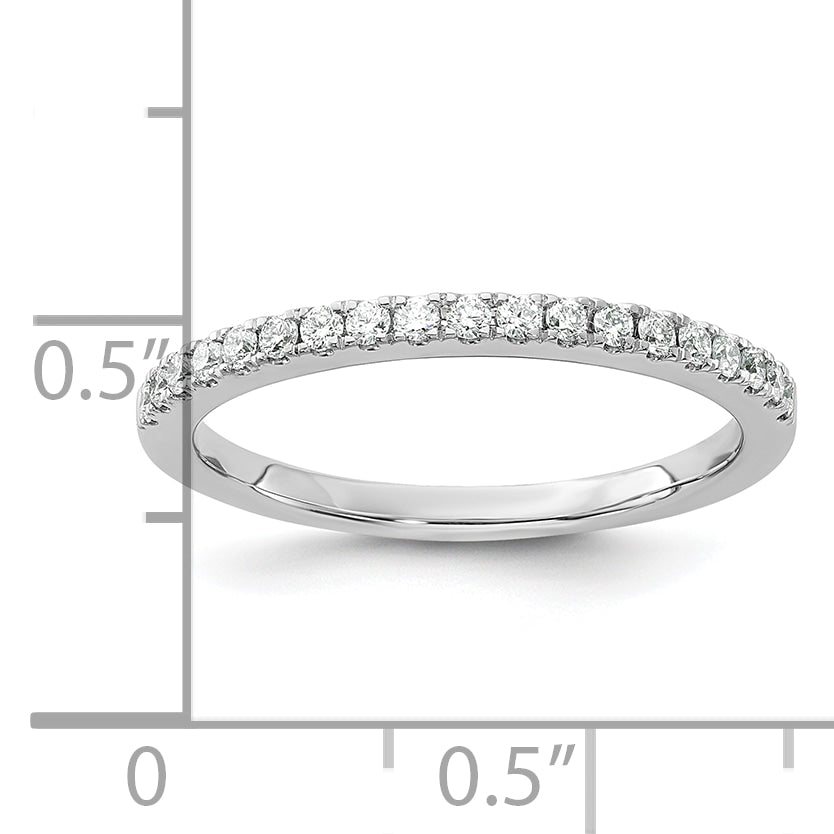 14K White Gold Lab Grown Diamond Wedding Band