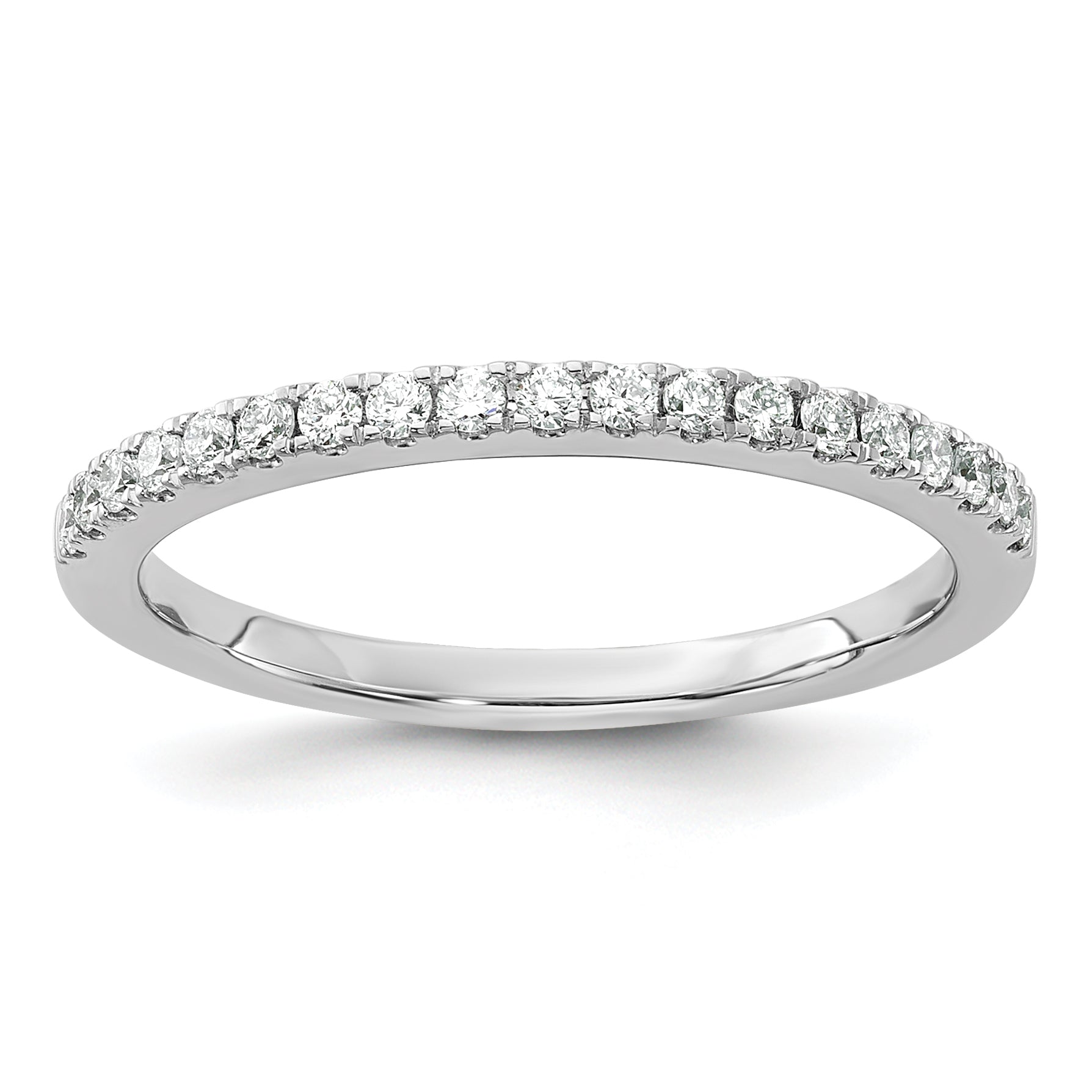 14K White Gold Lab Grown Diamond Wedding Band