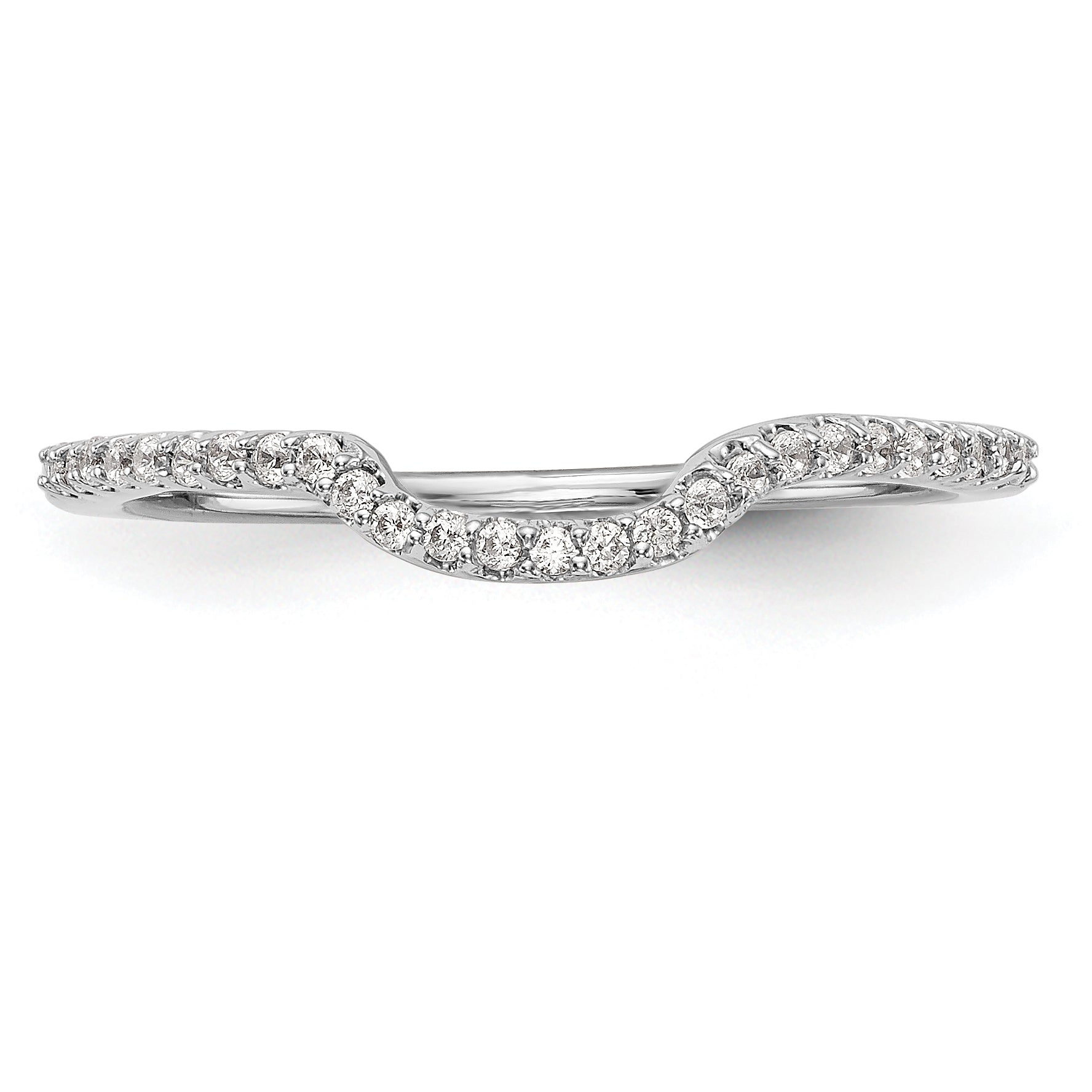 14K White Gold Lab Grown Diamond Wedding Band