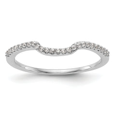 14K White Gold Lab Grown Diamond Wedding Band