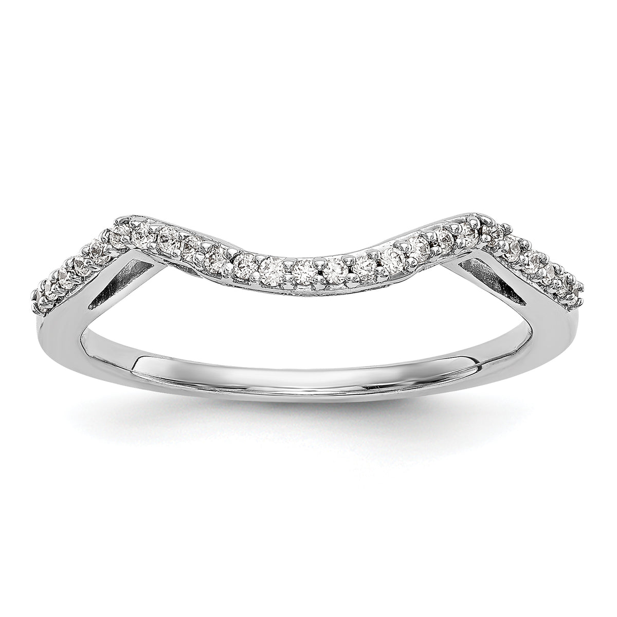 14K White Gold Lab Grown Diamond Wedding Band