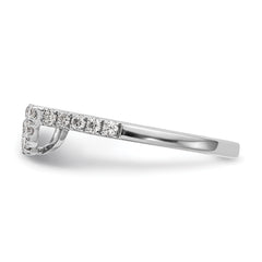 14K White Gold Lab Grown Diamond Wedding Band