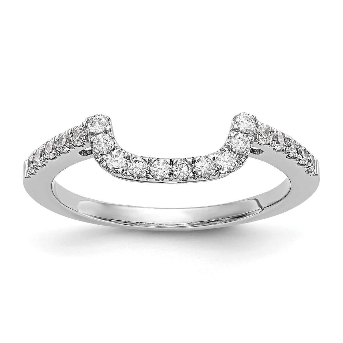 14K White Gold Lab Grown Diamond Wedding Band