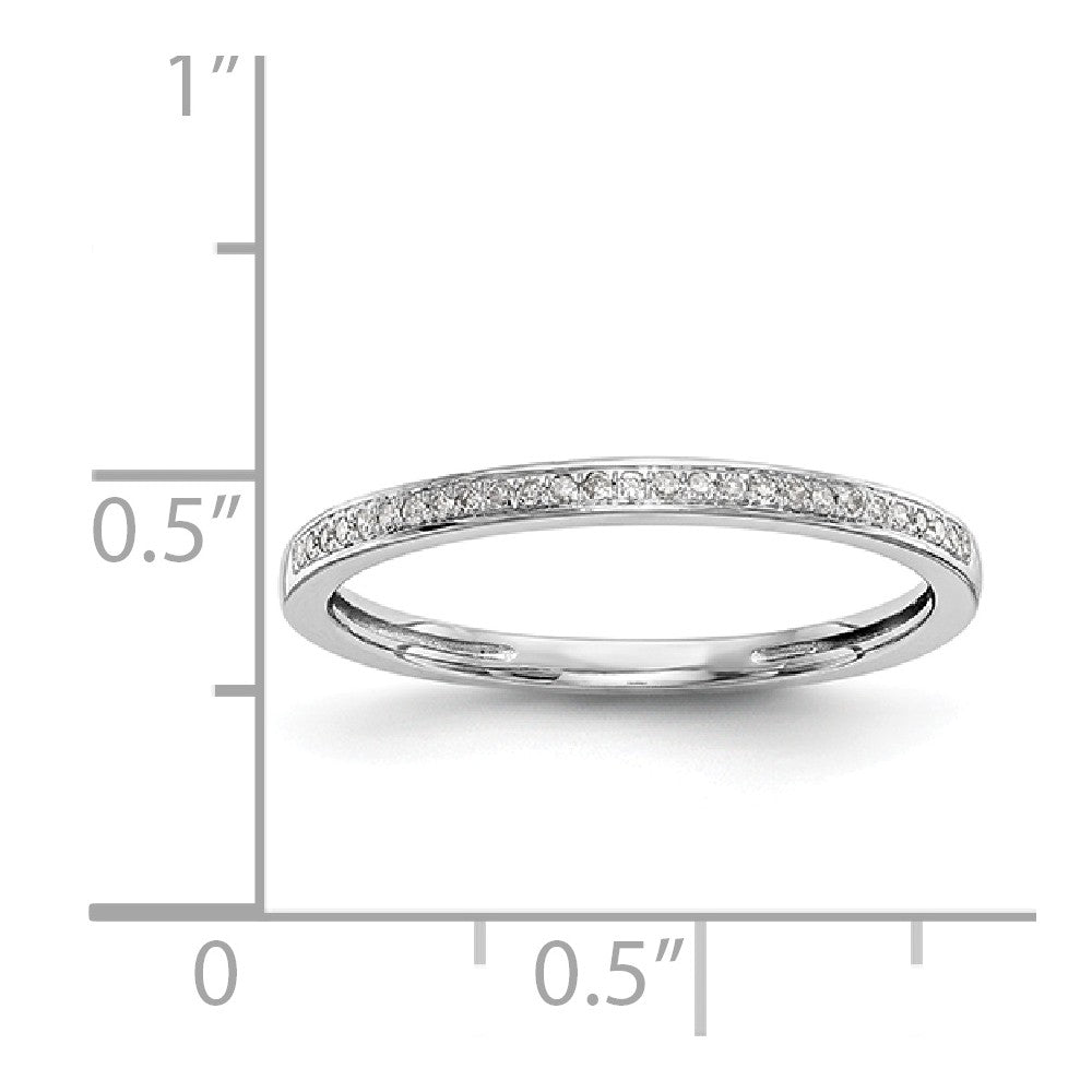 14K Set of 2  White Gold Diamond Wedding Band