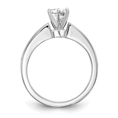 14K White Gold Peg Set 1/3 carat Channel-set Princess Diamond Semi-mount Engagement Ring