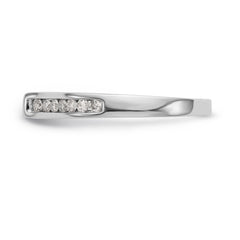 14K White Gold Peg Set 1/2 carat Channel-set Diamond Semi-mount Engagement Ring