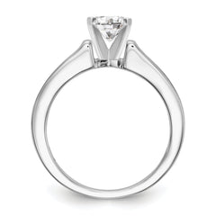 14K White Gold Peg Set 1/4 carat Channel-set Diamond Semi-mount Engagement Ring