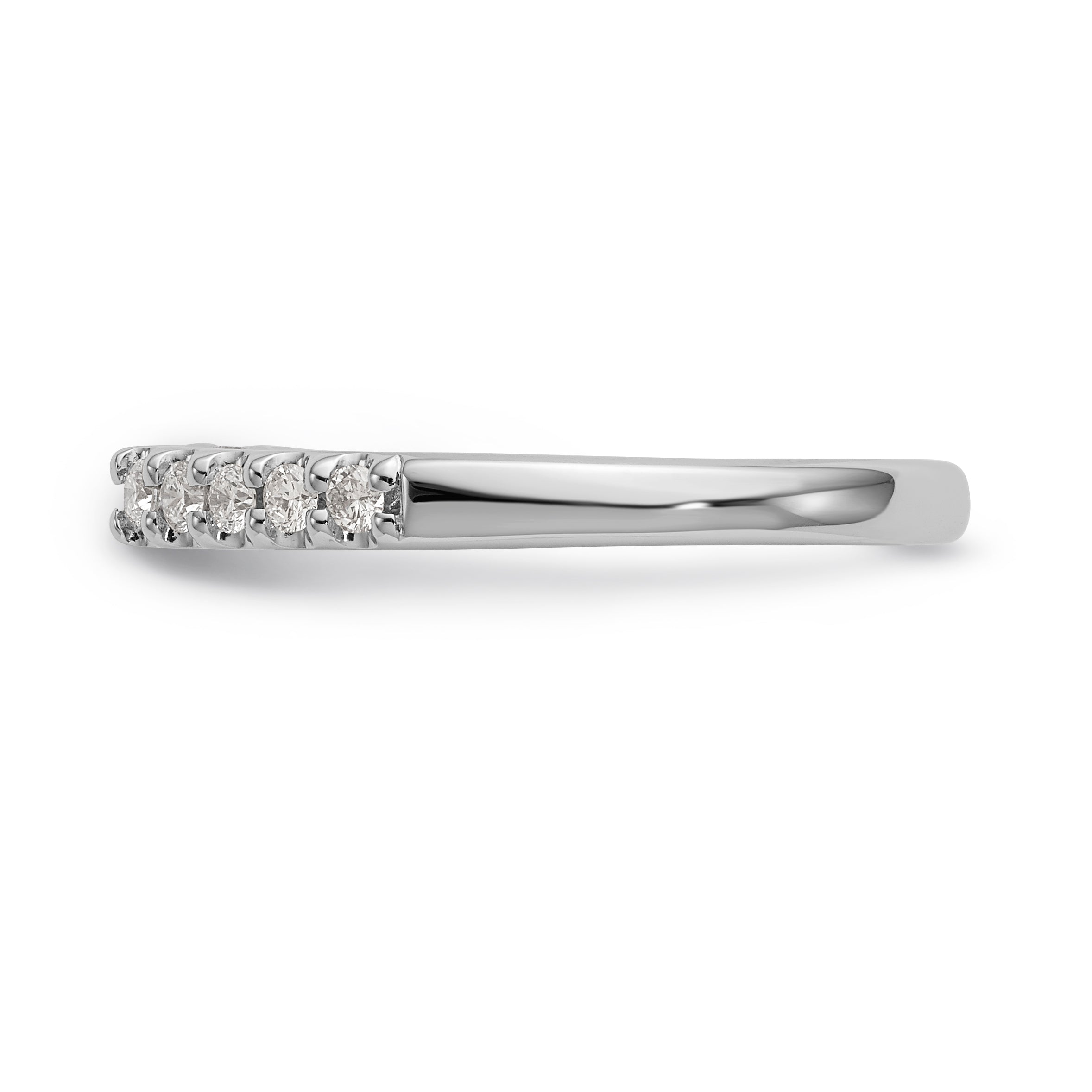 14K White Gold Peg Set 1/3 carat Diamond Semi-mount Engagement Ring