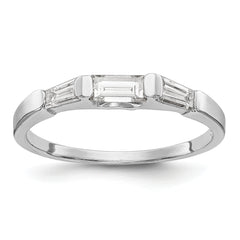 14K White Gold Baguette Diamond Complete Wedding Band