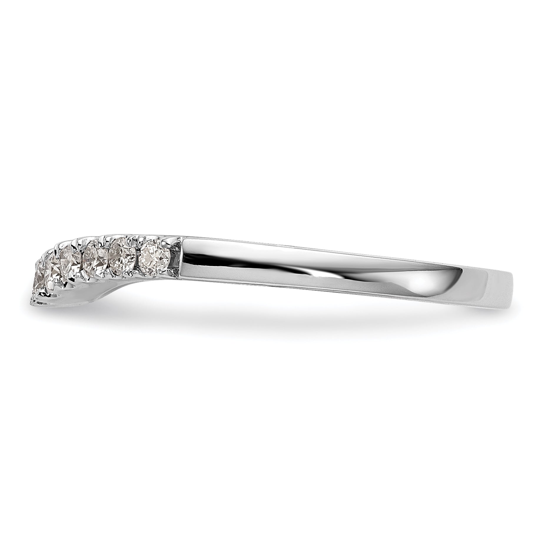 14K White Gold 1/3 carat Diamond Complete Wedding Band