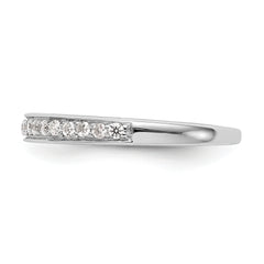 14K White Gold Lab Grown Diamond Wedding Band