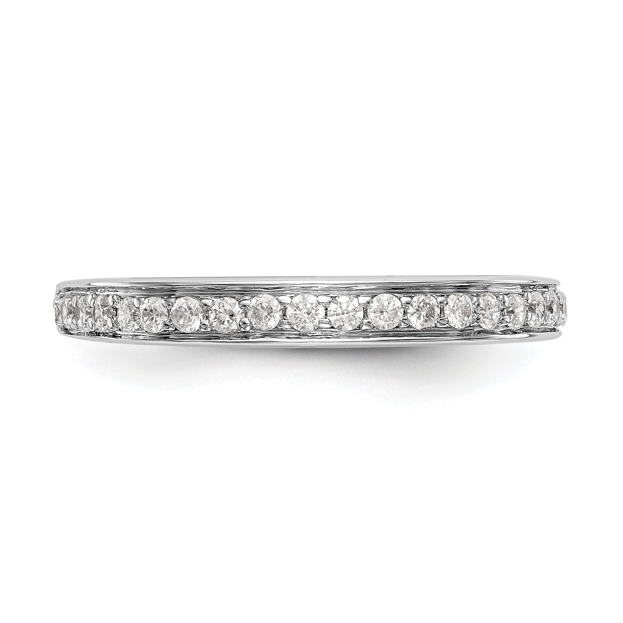 14K White Gold Lab Grown Diamond Wedding Band