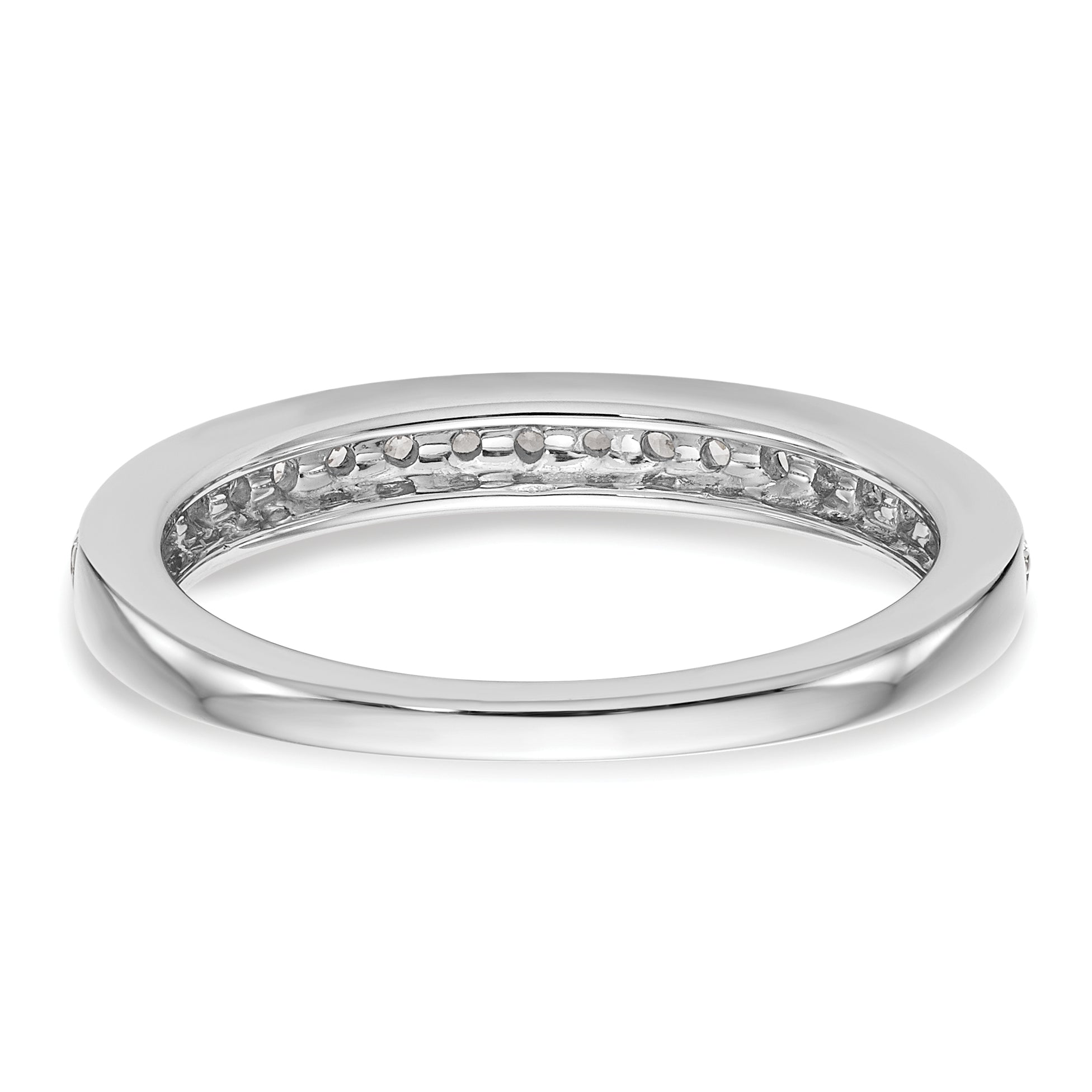 14K White Gold Lab Grown Diamond Wedding Band