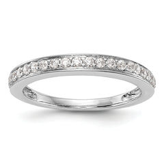 14K White Gold Lab Grown Diamond Wedding Band