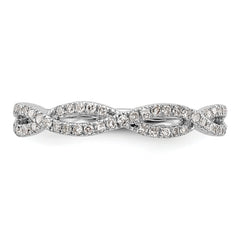 14K White Gold Wedding Band