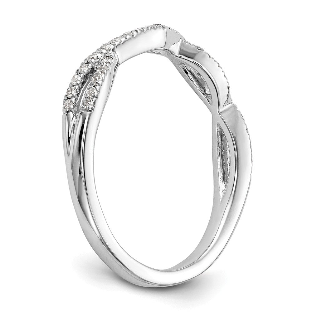 14K White Gold Wedding Band