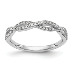 14K White Gold Wedding Band