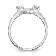 14K White Gold Lab Grown Diamond Ring Wrap