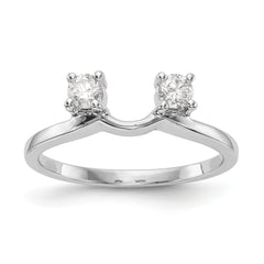 14K White Gold Lab Grown Diamond Ring Wrap