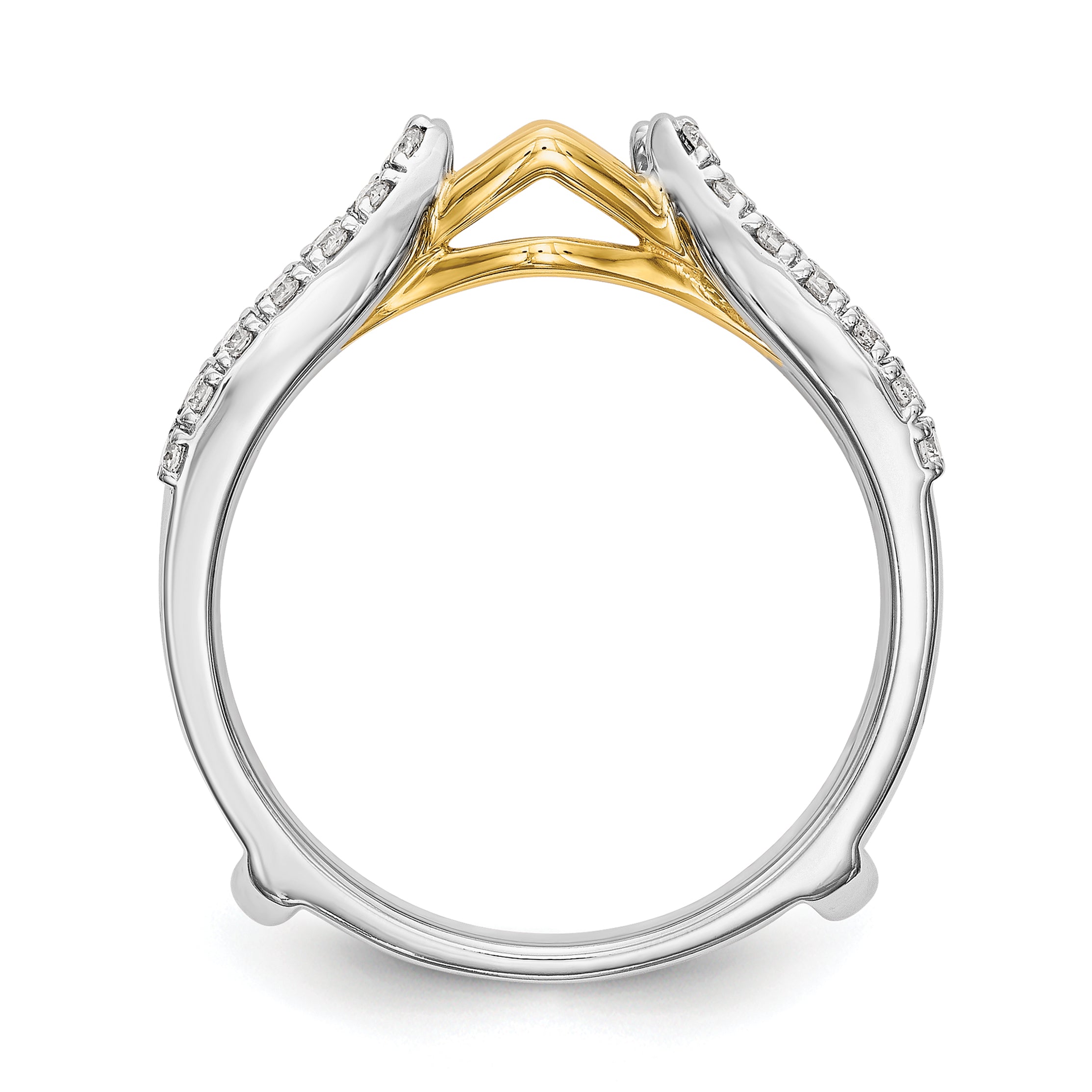 14K Two-tone Lab Grown Diamond Guard