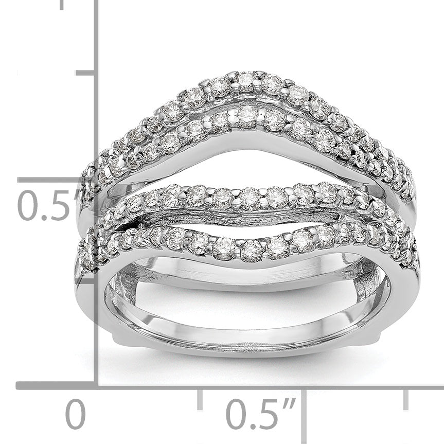 14K White Gold Lab Grown Diamond VS/SI GH, Guard