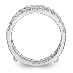 14K White Gold Lab Grown Diamond Ring Guard