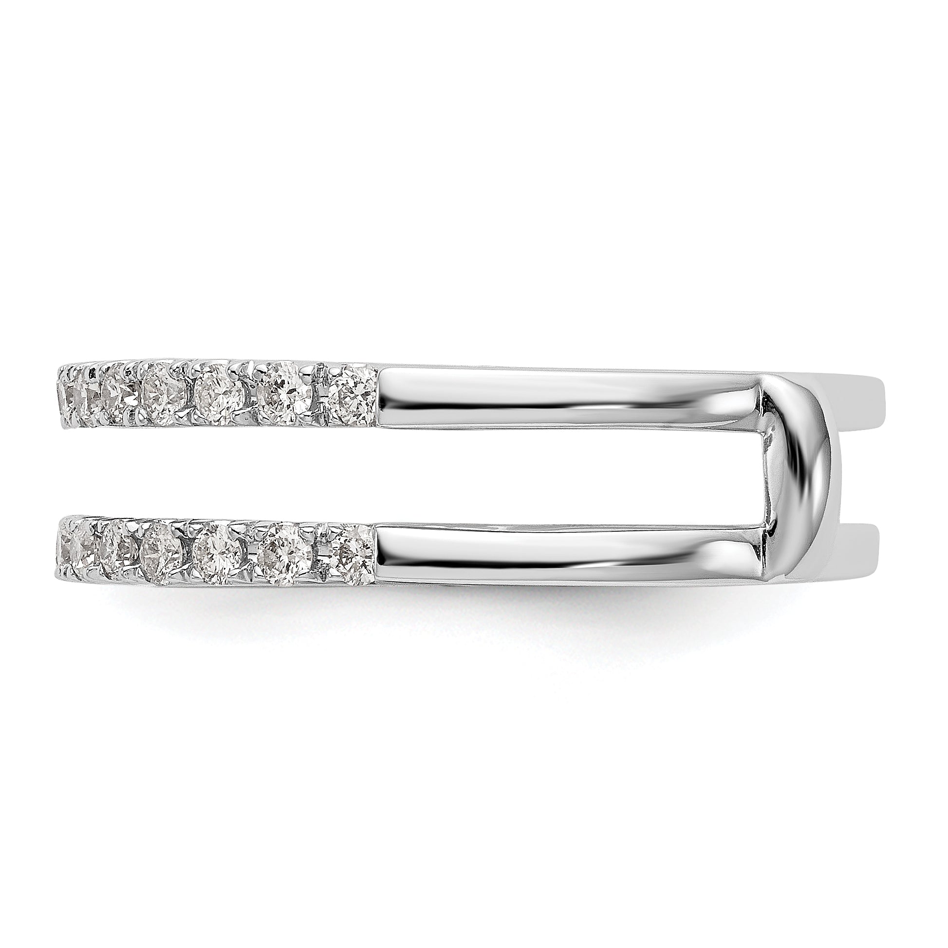 14K White Gold Lab Grown Diamond Ring Guard