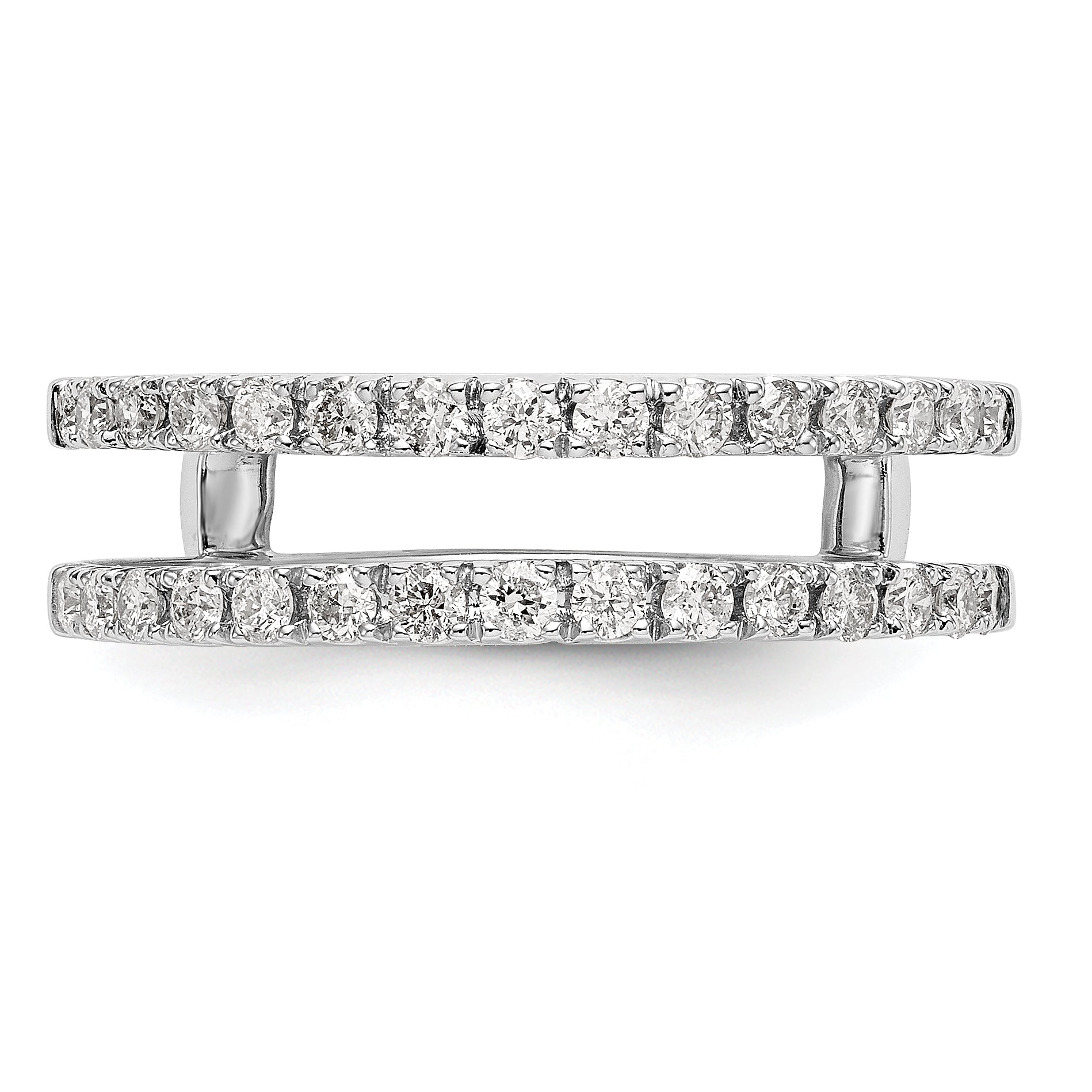 14K White Gold Lab Grown Diamond Ring Guard