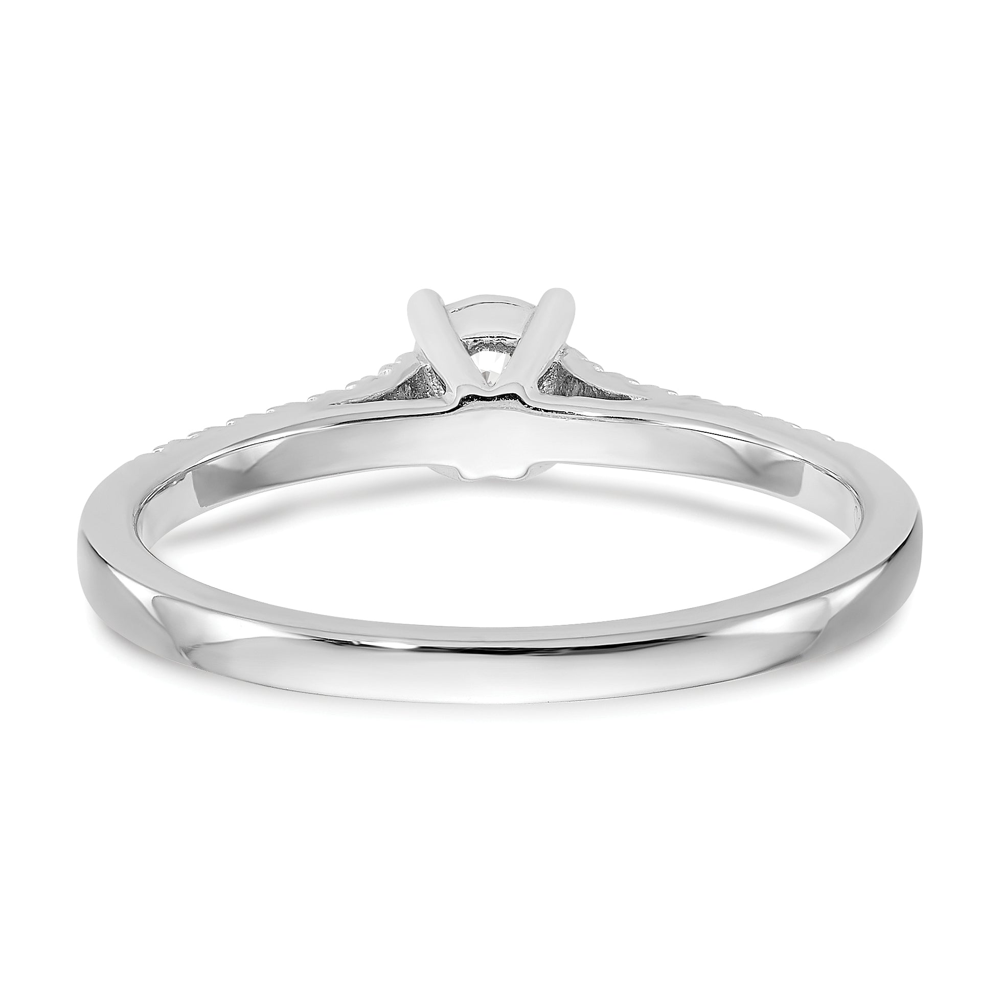 14K White Gold First Promise Lab Grown Dia Complete Promise/Eng Ring