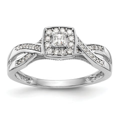 14K White Gold Lab Grown Diamond Complete Engagement Ring