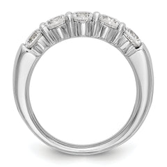 14K White Gold Lab Grown Diamond 5-Stone Band